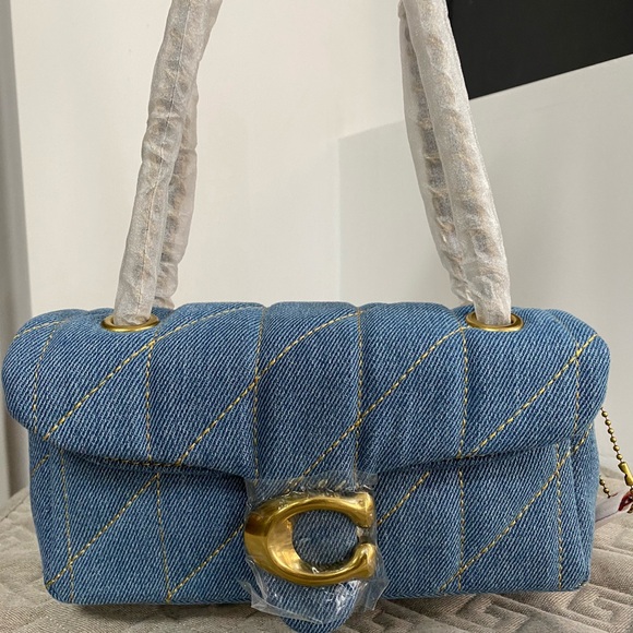 Coach Denim Tabby Shoulder Bag 20 - Picture 1 of 8